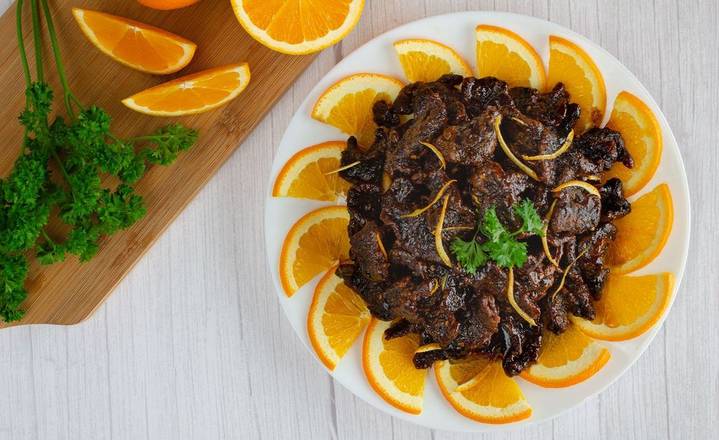 Crispy Beef in Orange Peel Sauce (Spicy)(陈牛)
